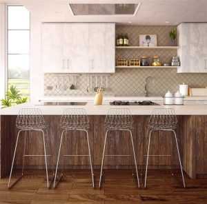 Home Moderne Duitse keuken met degelijk design en praktische indeling voor het bereiden van maaltijden