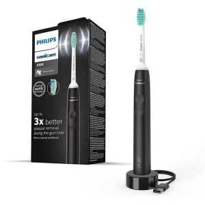 Home Philips Sonicare zwarte elektrische tandenborstel HX voor optimale mondverzorging en tandplakverwijdering