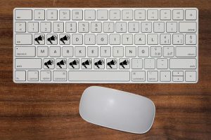 Toetsenbord voor linkbuilding strategie voor online zichtbaarheid vergroten